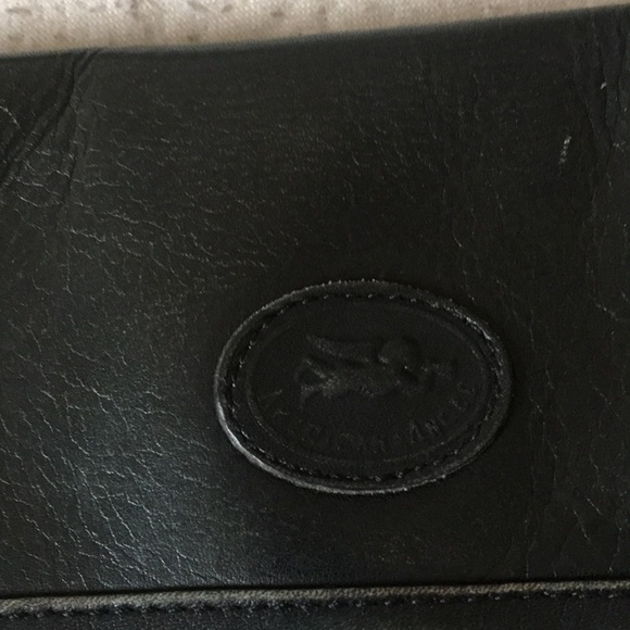 Black leather American Angel purse - Picture 2 of 7